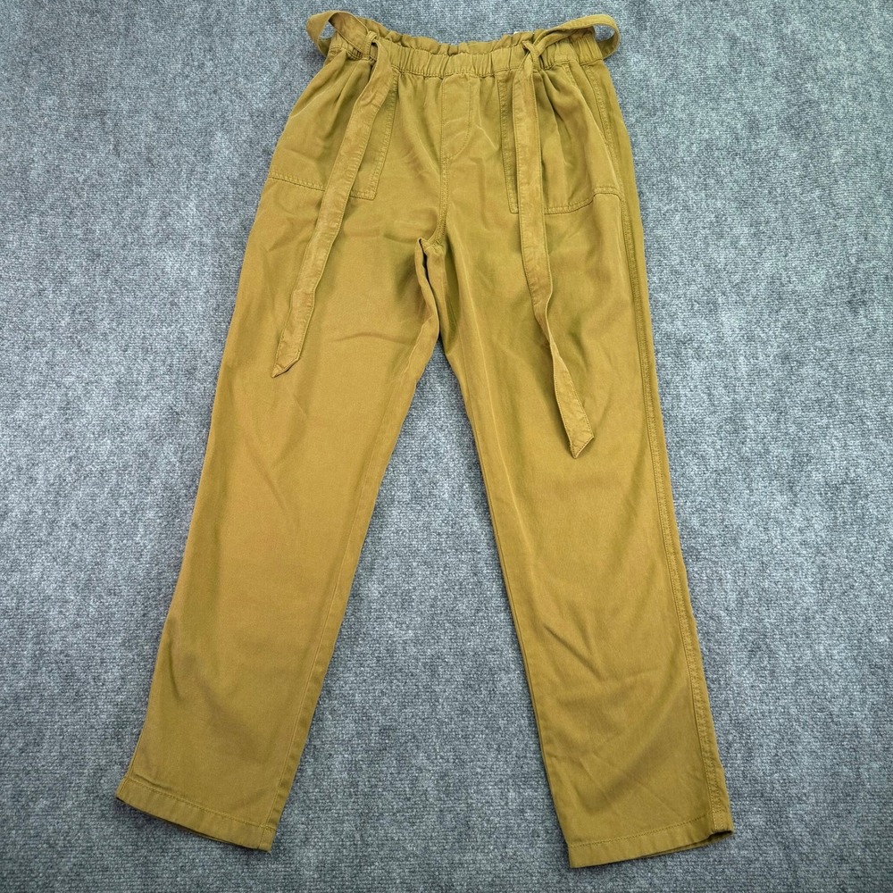 Sonoma Pants‎ Womens Small (29x28) Woodwared Brown Paperbag Waist Tapered Leg